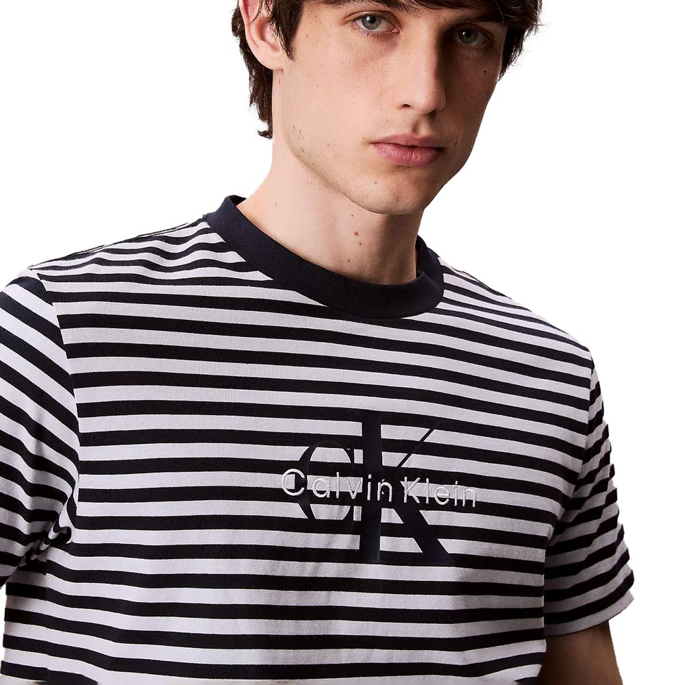 Stripe Jersey T-Shirt - White