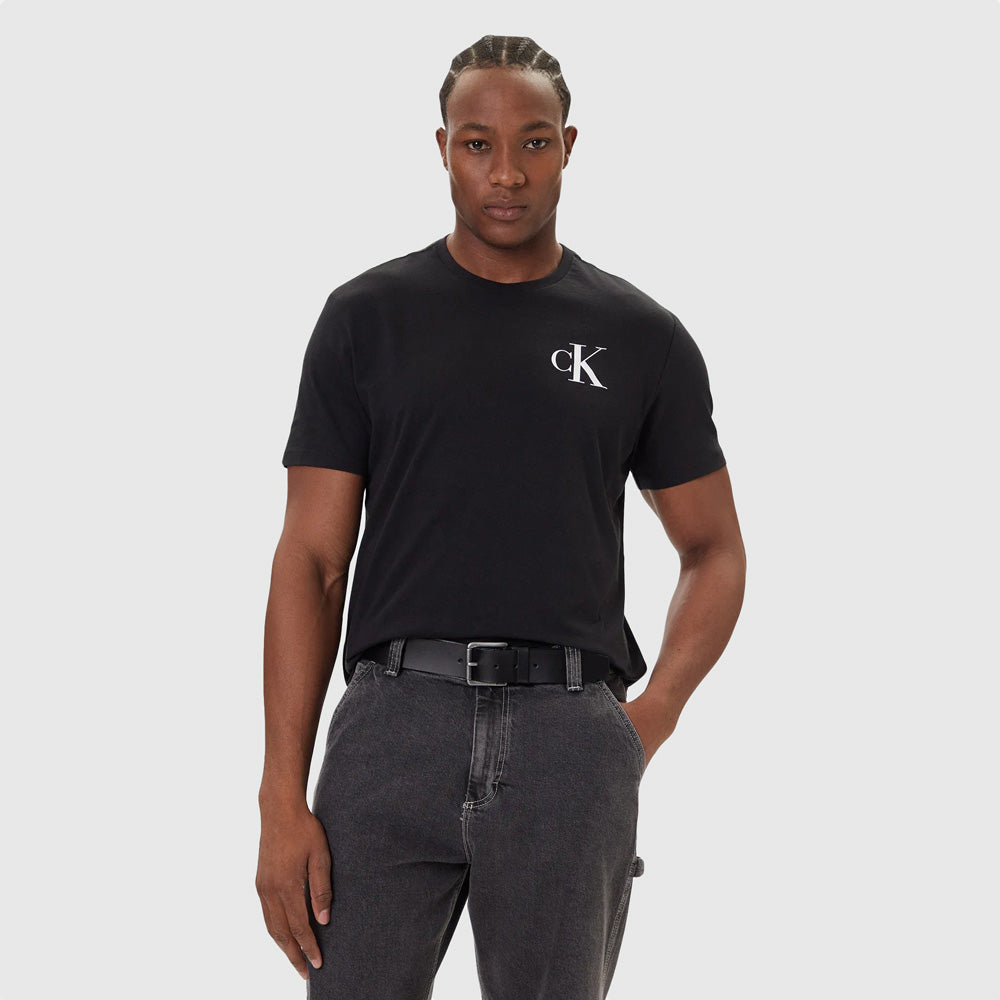 Calvin Klein Left Chest Logo T-Shirt - Black |ThirdBaseUrban