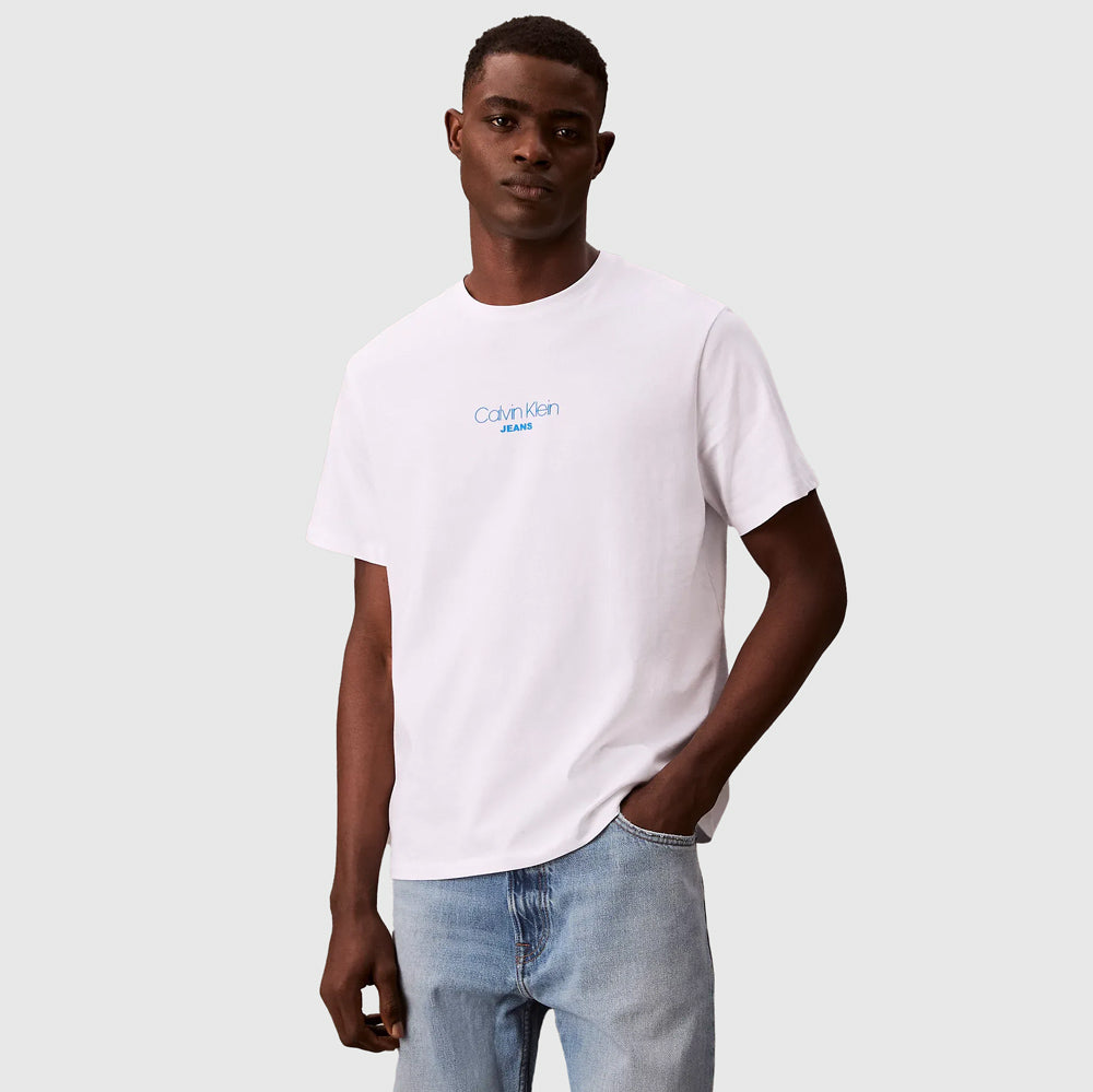 Calvin Klein Acid Wash T-Shirt - White |ThirdBaseUrban