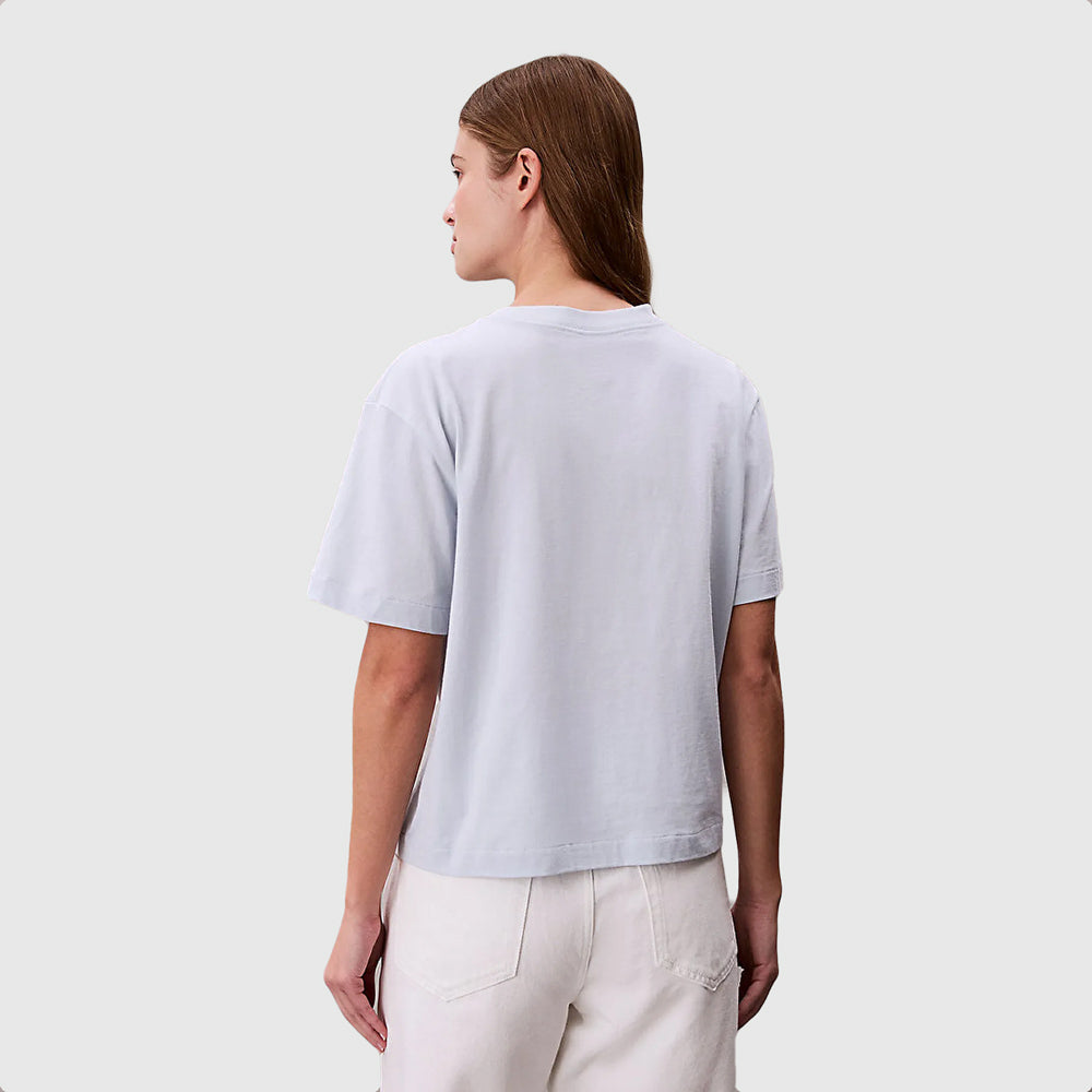 Boxy Graphic T-Shirt - Light Bluev