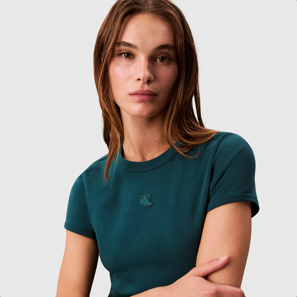 Contour Rib Mini Dress - Teal