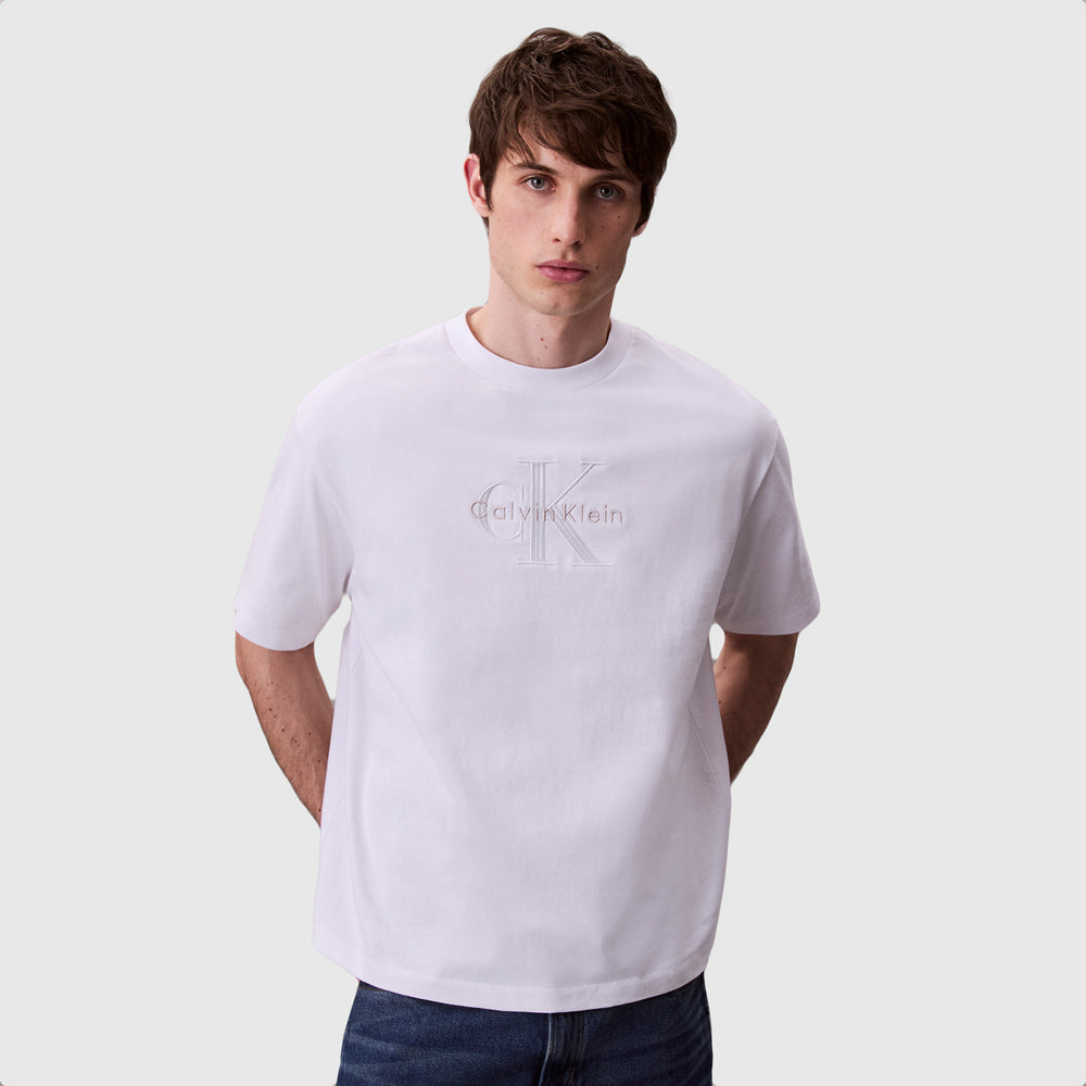 Calvin Klein Hero Monologo T-Shirt - White |ThirdBaseUrban