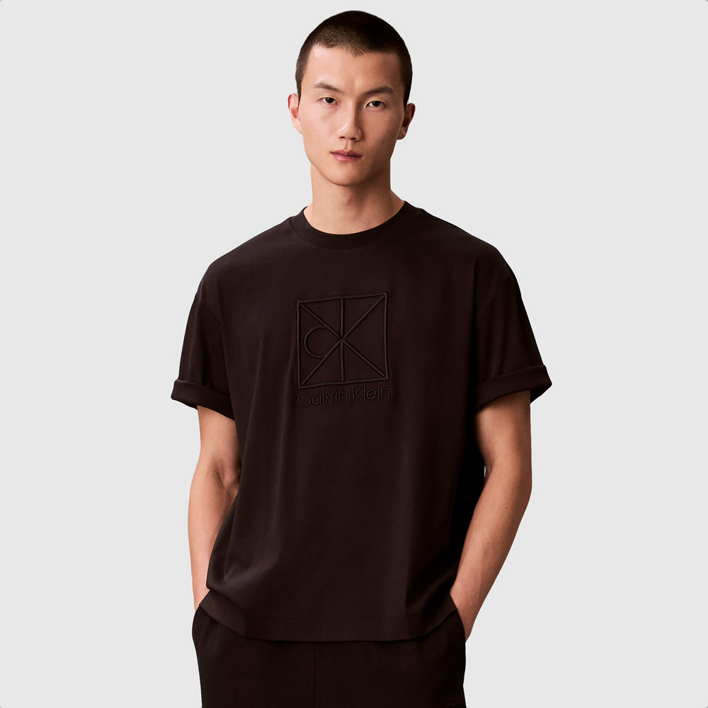 Calvin Klein Premium Emblem T-Shirt - Black |ThirdBaseUrban