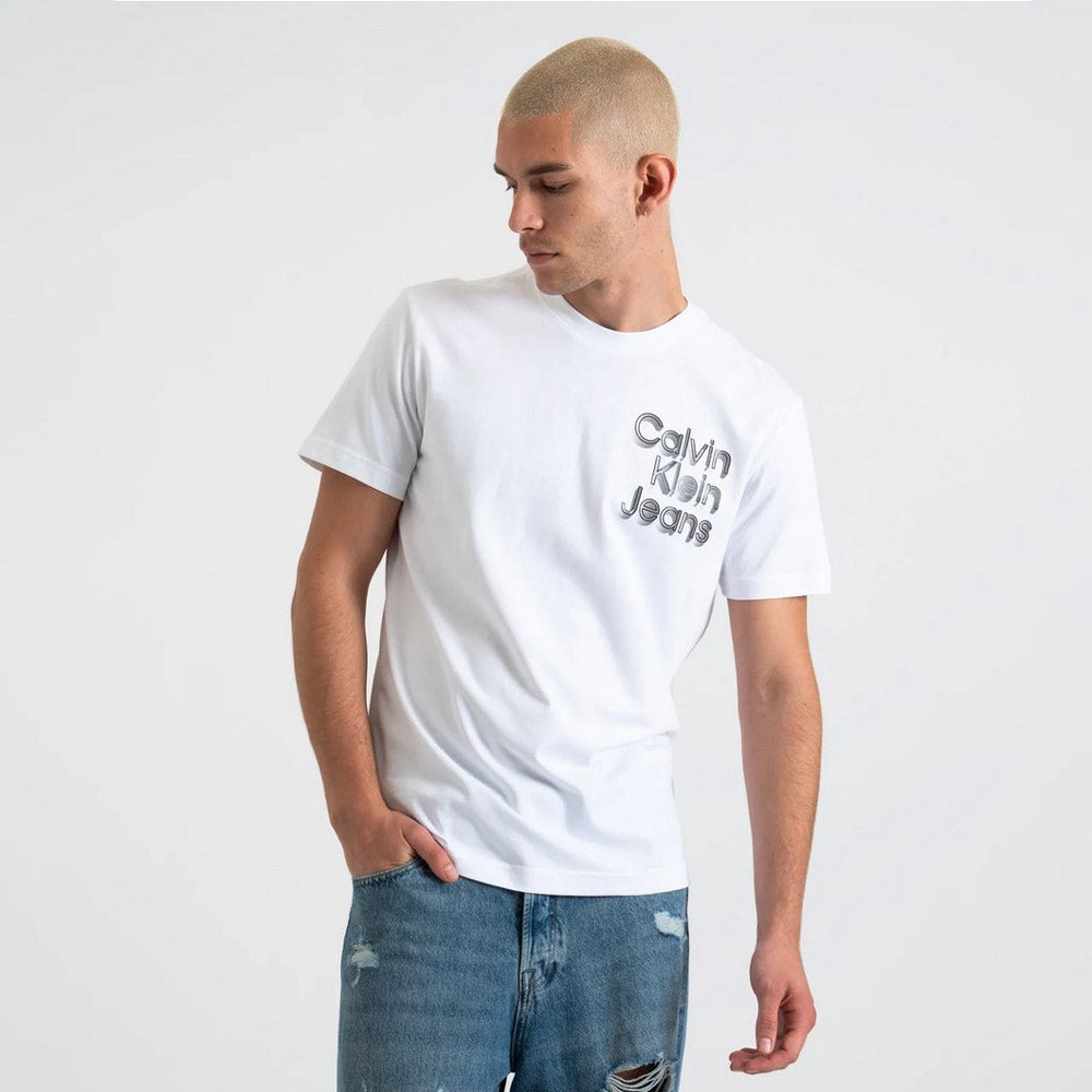 Stacked Euphoric Logo T-Shirt - White