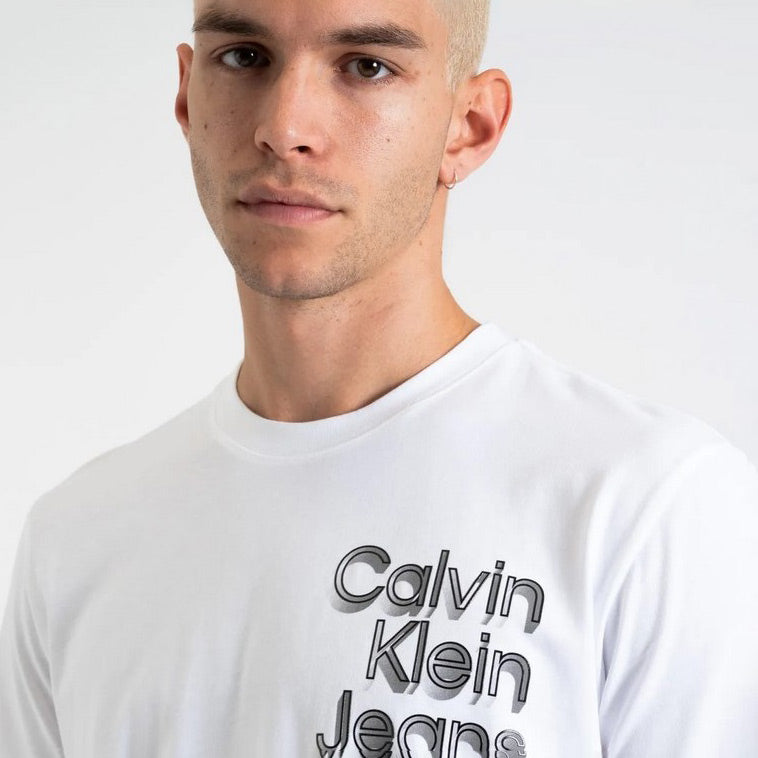 Stacked Euphoric Logo T-Shirt - White