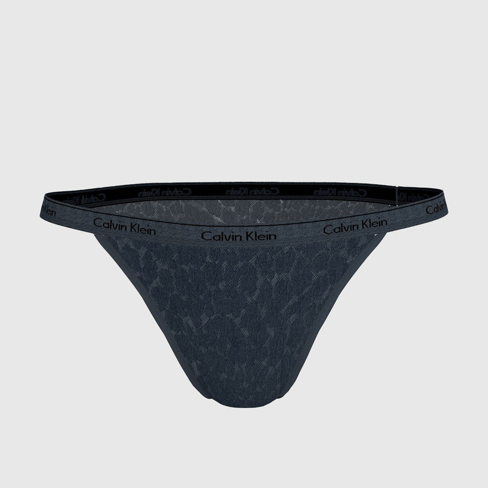 Calvin Klein String Bikini Bottoms - Black |ThirdBaseUrban