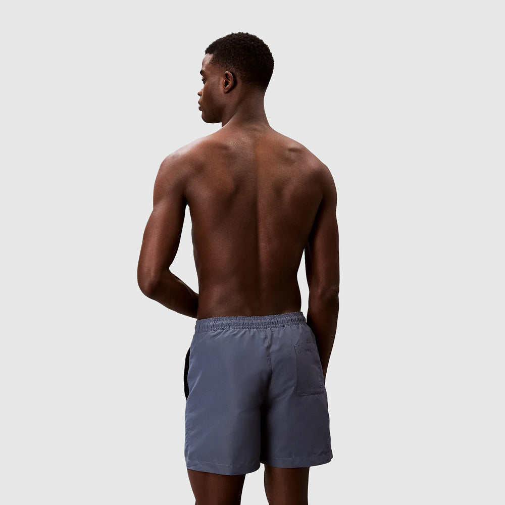 Drawstring Swim Shorts - Blue Grey