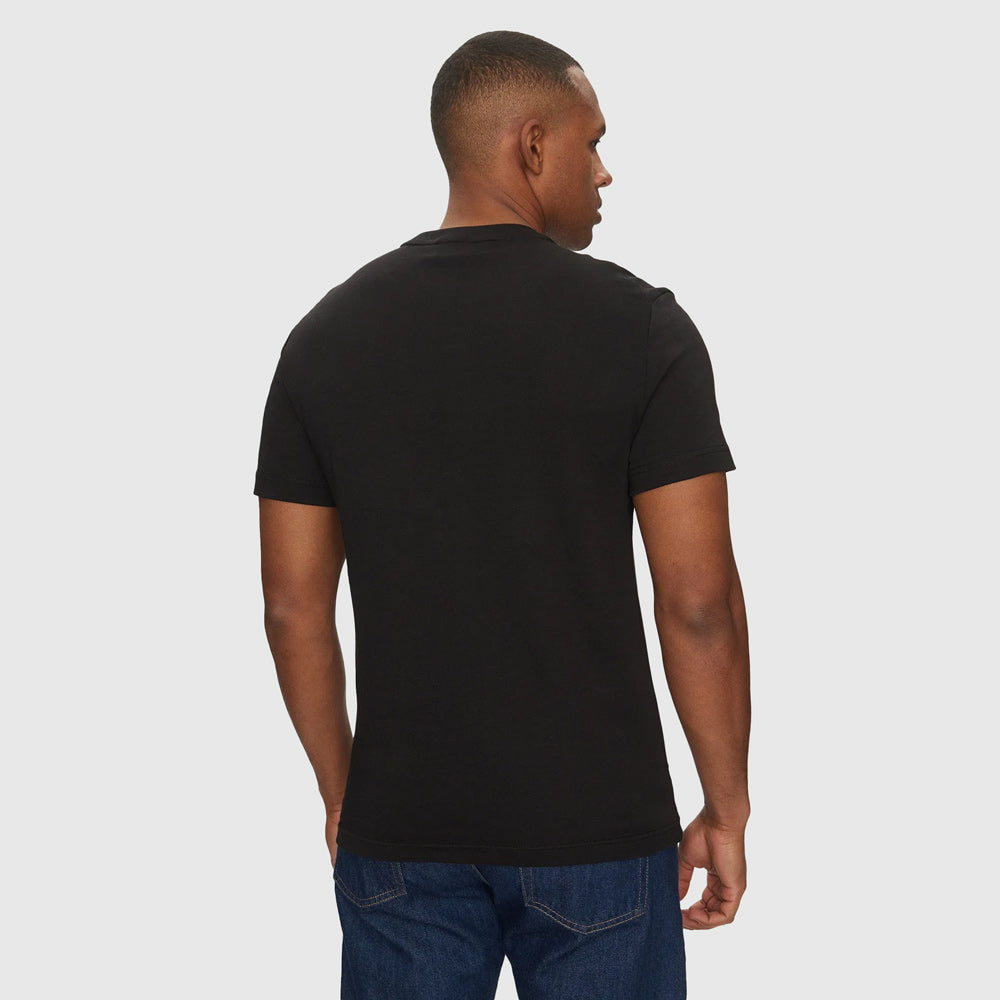 Textured Embroidery T-Shirt - Black