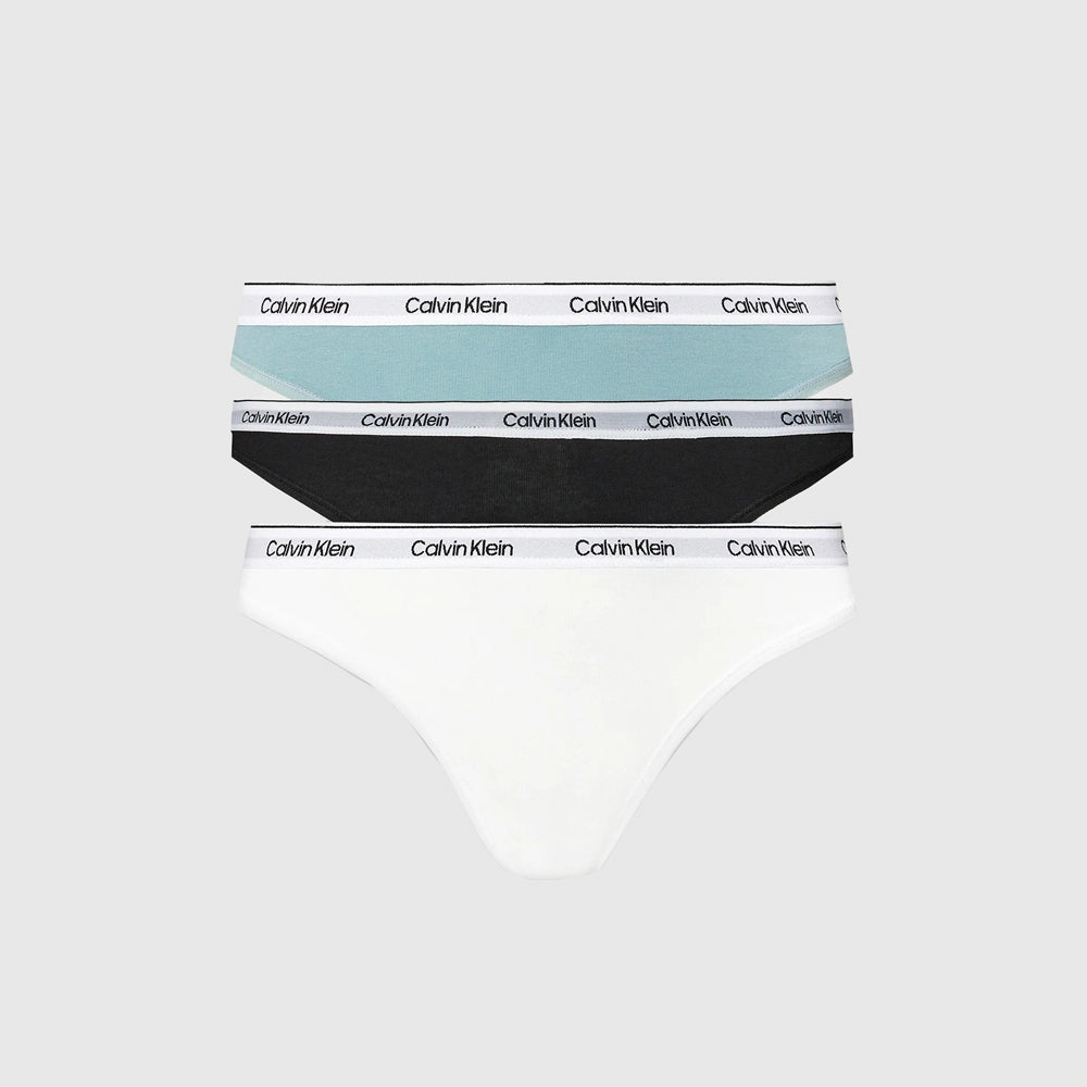 Calvin Klein 3 Pack Thong - Black Multi |ThirdBaseUrban