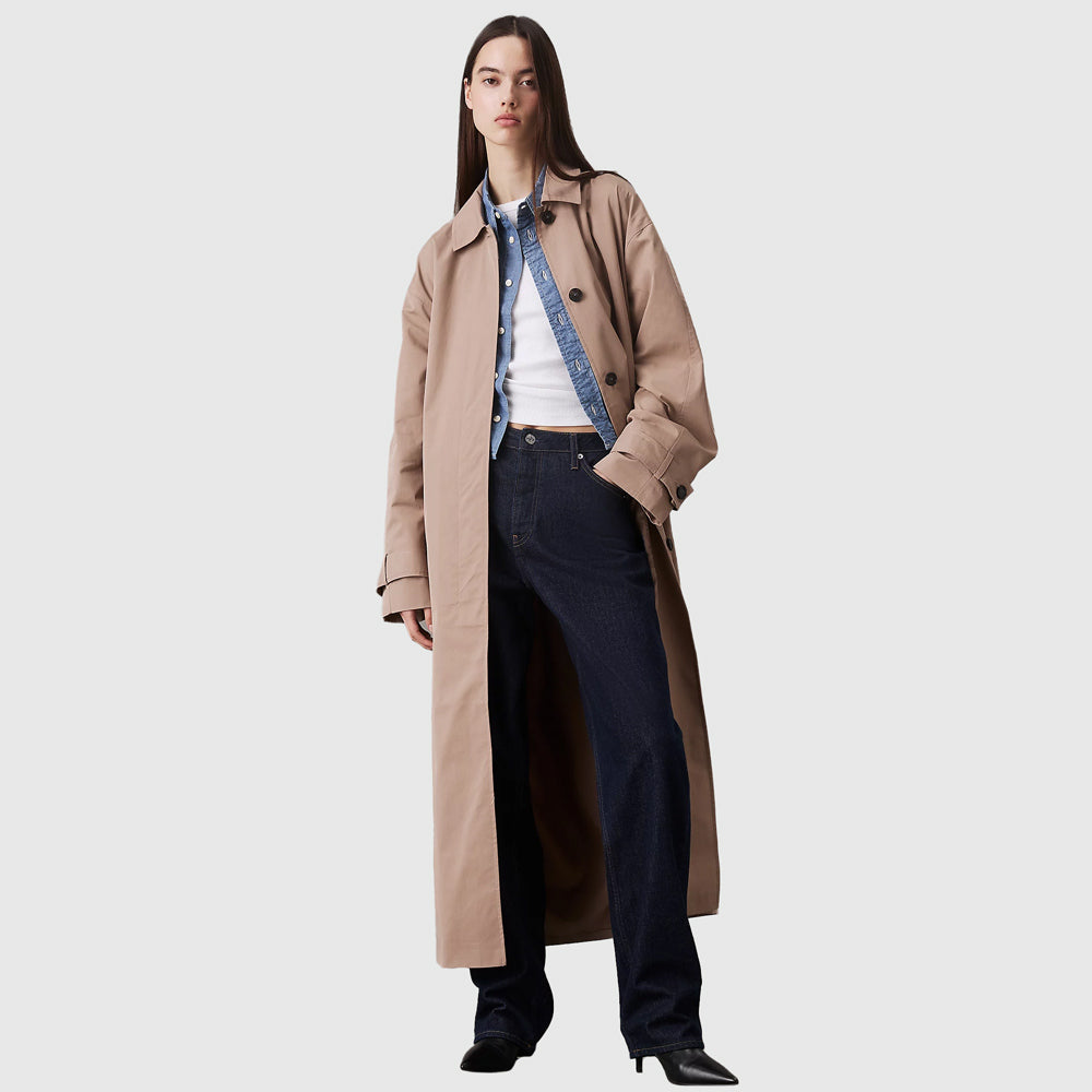 Calvin Klein Trench Coat - Taupe |ThirdBaseUrban