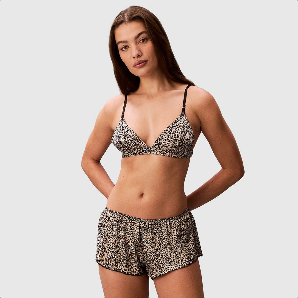 Calvin Klein Unlined Triangle Bra - Print |ThirdBaseUrban