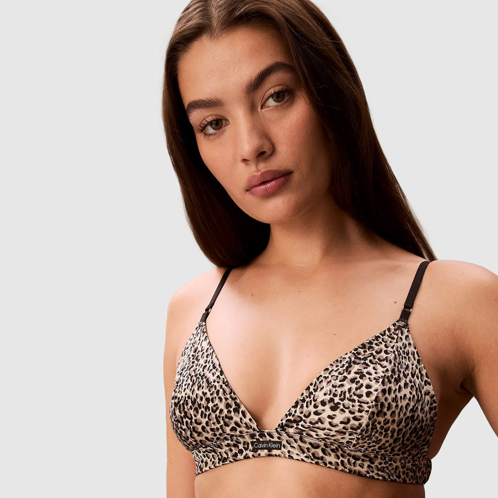 Unlined Triangle Bra - Print
