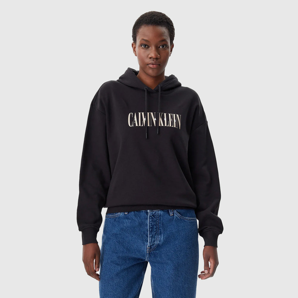 Calvin Klein Varsity Hoodie - Black |ThirdBaseUrban