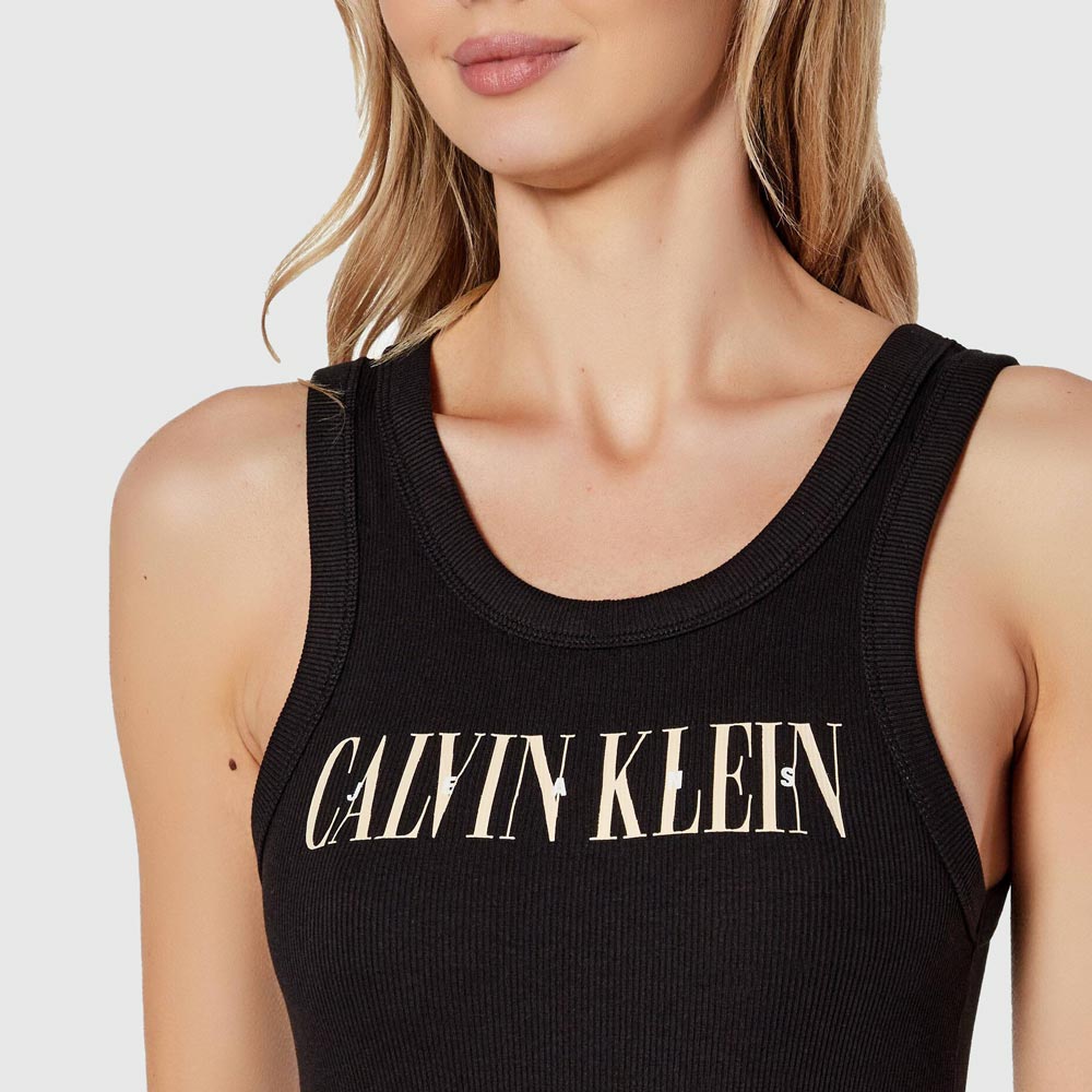 Varsity Rib Dress - Black