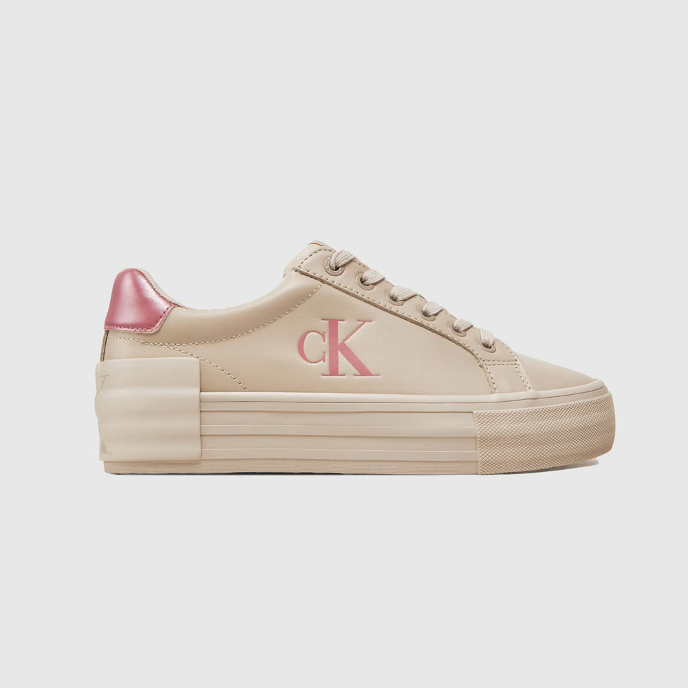 Calvin Klein Vulc Flatform Sneaker - Offwhite Multi |ThirdBaseUrban