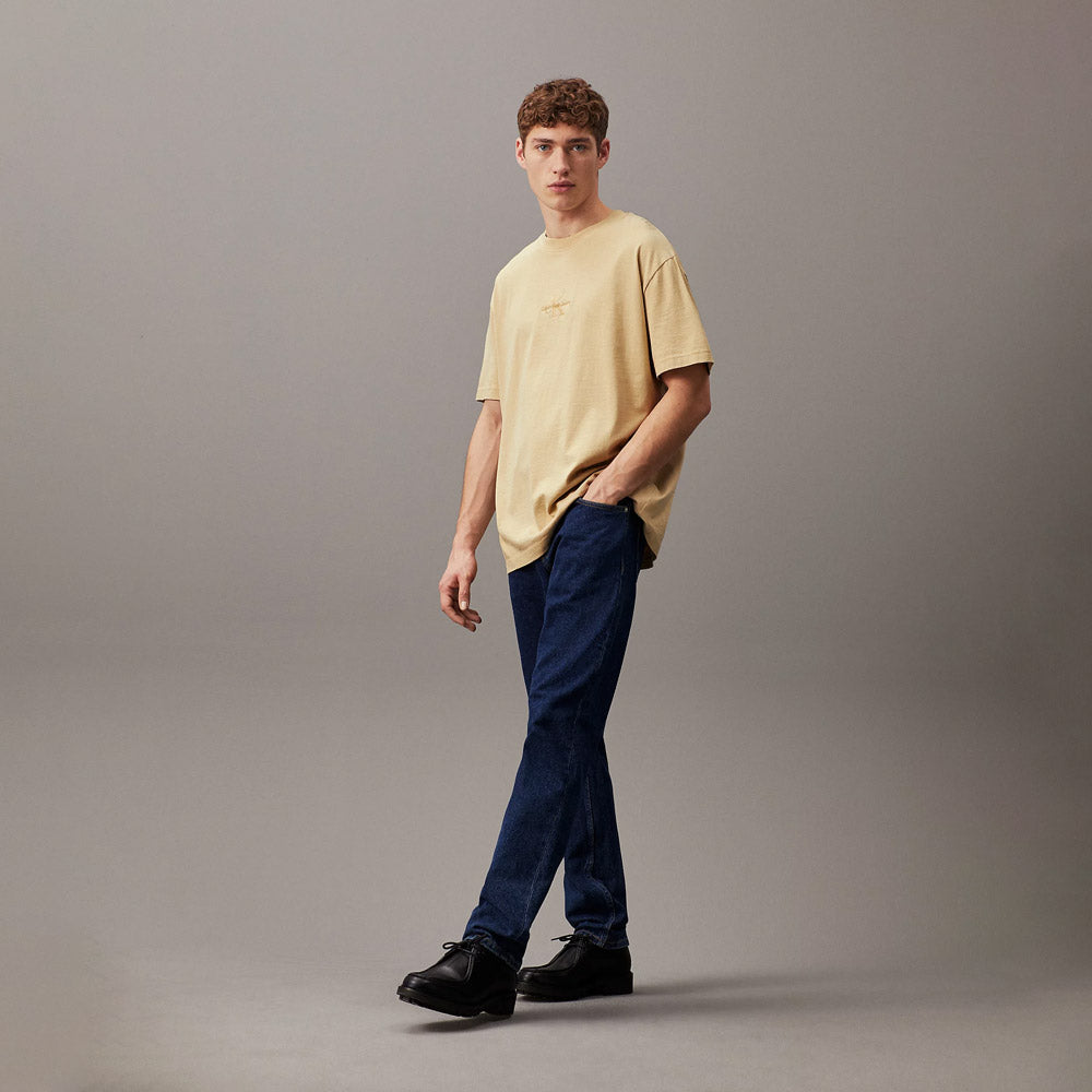 Washed Monologo T-Shirt - Khaki