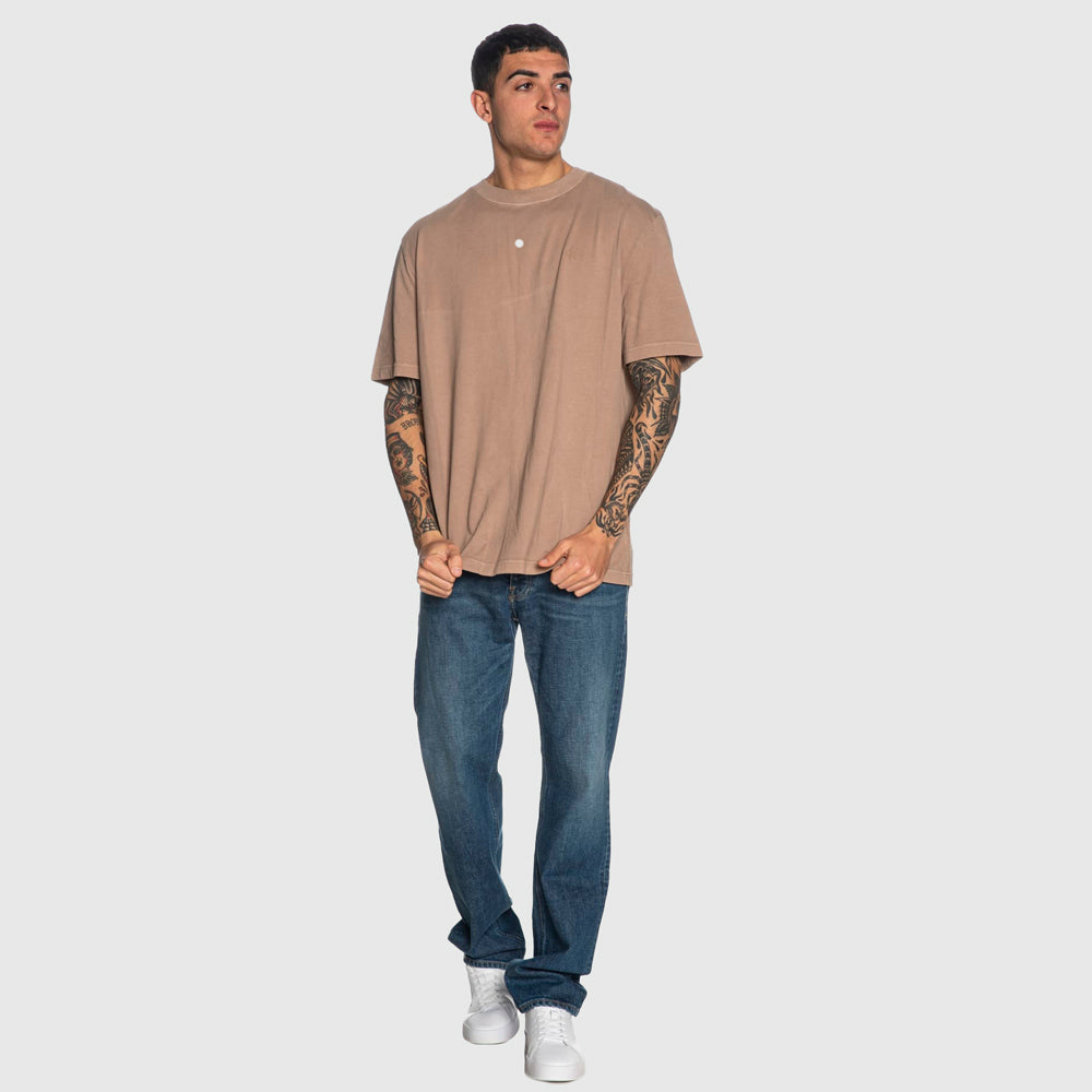 Washed Print T-Shirt - Taupe
