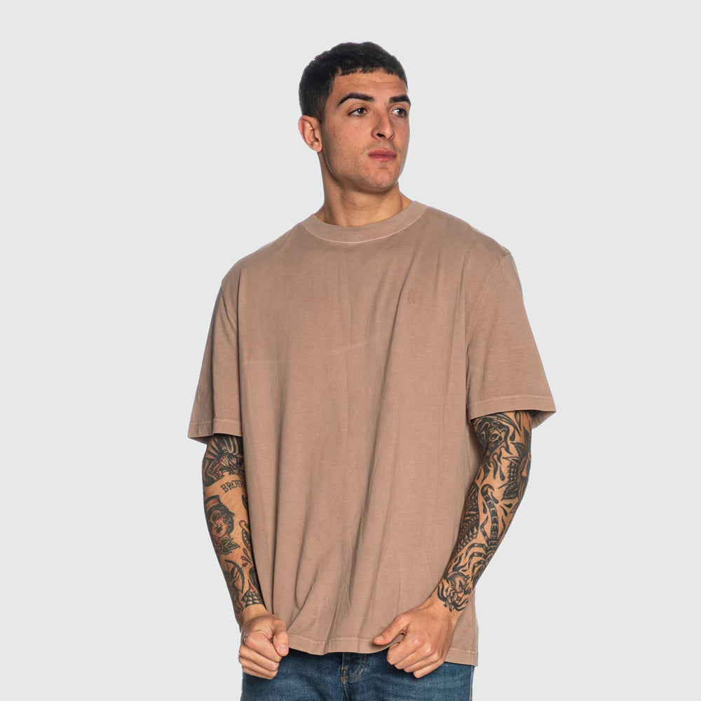 Calvin Klein Washed Print T-Shirt - Taupe |ThirdBaseUrban