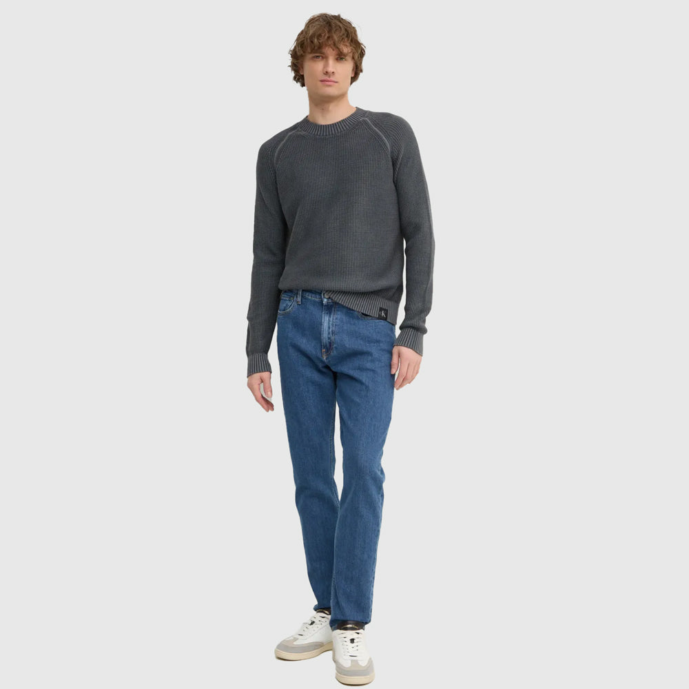 Washed Raglan Sweater - Grey