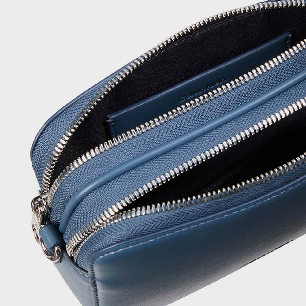 Webbing Double Strap Camera Bag - Navy