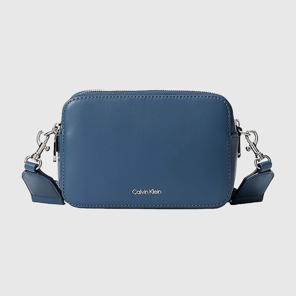 Webbing Double Strap Camera Bag - Navy