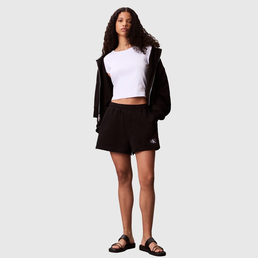 Terry Badge Short - Black