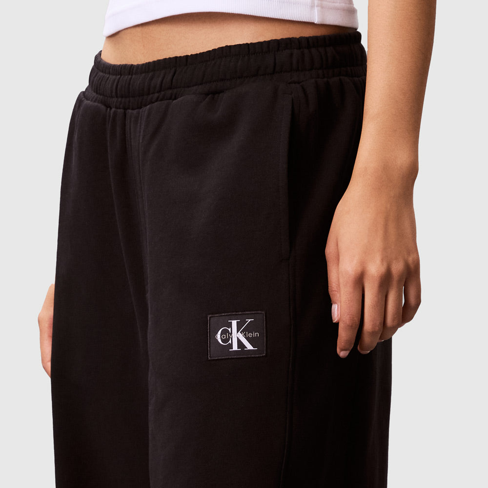 Terry Badge Pant - Black