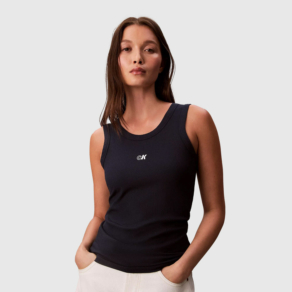 Calvin Klein Rib Tank - Navy|ThirdBaseUrban