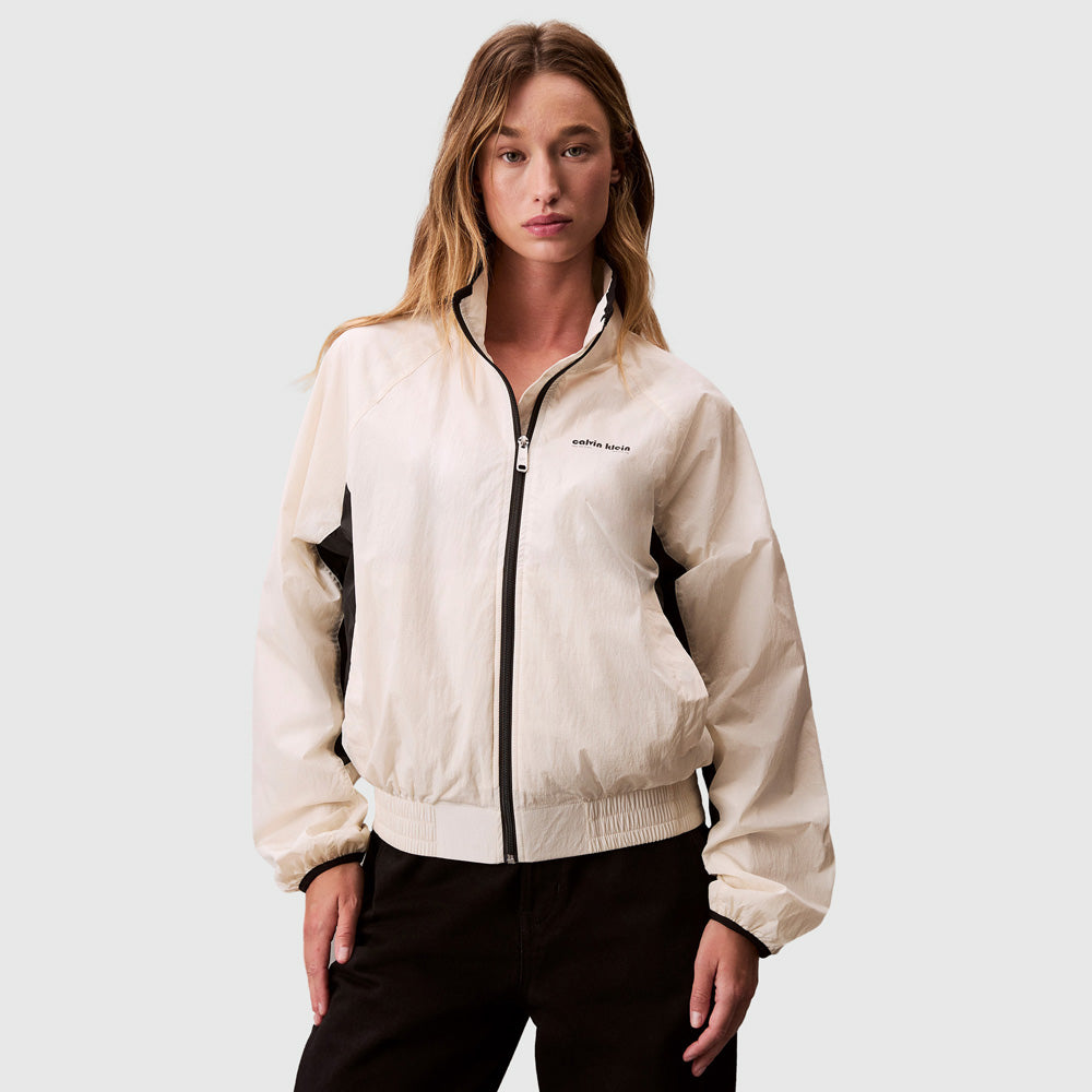 Calvin Klein Retro Track Jacket - Offwhite |ThirdBaseUrban