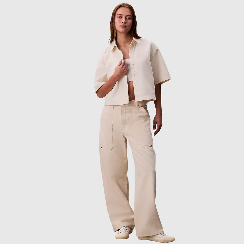 Denim Shirt - Chalk White