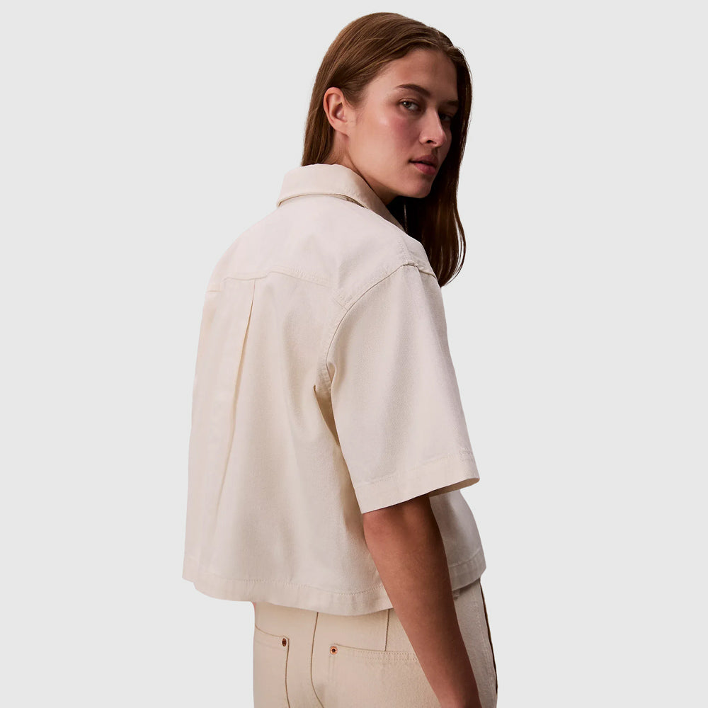 Denim Shirt - Chalk White