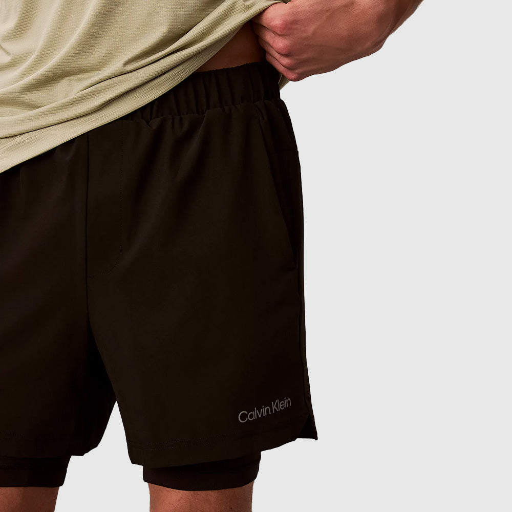 Woven 2-in-1 Gym Short - Black