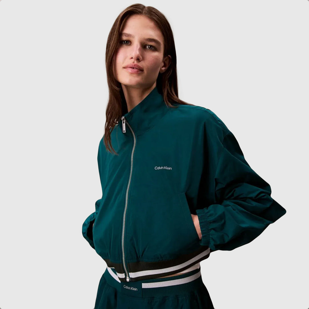 Calvin Klein Woven Track Jacket - Green |ThirdBaseUrban