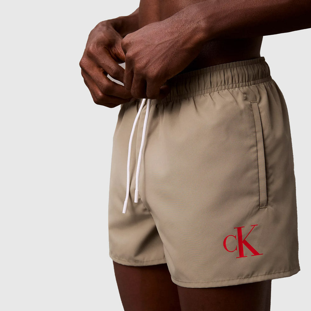 Swim Drawstring Short - Light Brown