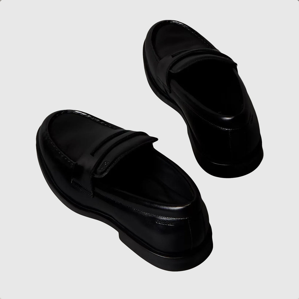 Rubber Penny Loafer - Black