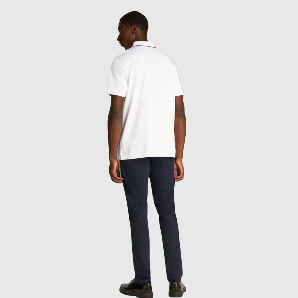 Stretch Pique Golfer - White