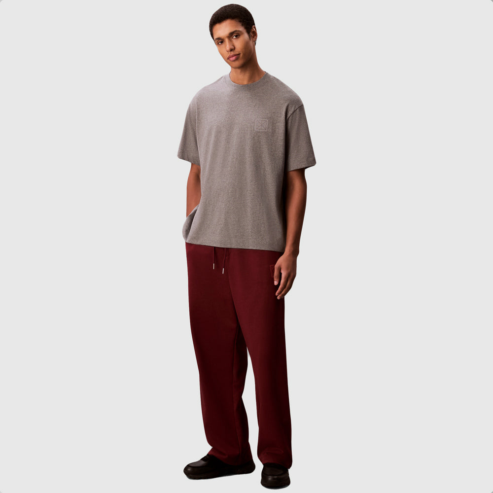 Calvin Klein Terry Ck Emblem Jogger - Red |ThirdBaseUrban