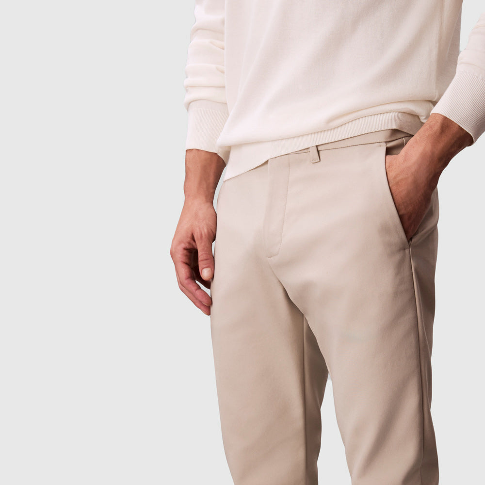 Tech Stretch Trouser - Cream