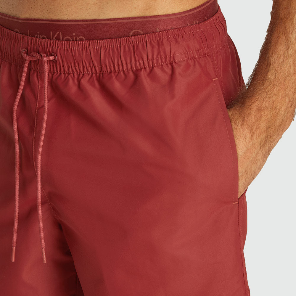 Medium Double Swim Short - Wine