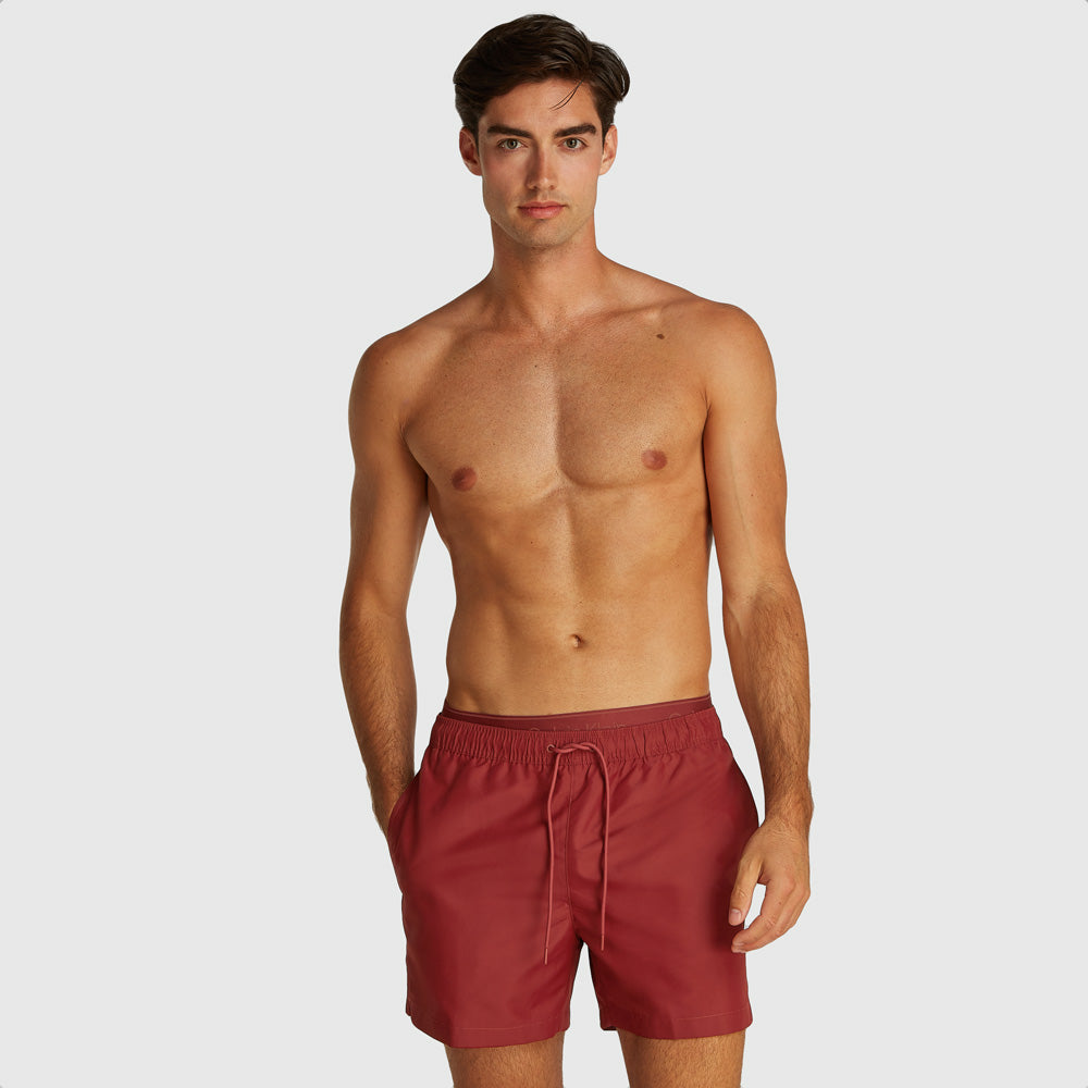 Calvin Klein Medium Double Swim Short - Wine |ThirdBaseUrban