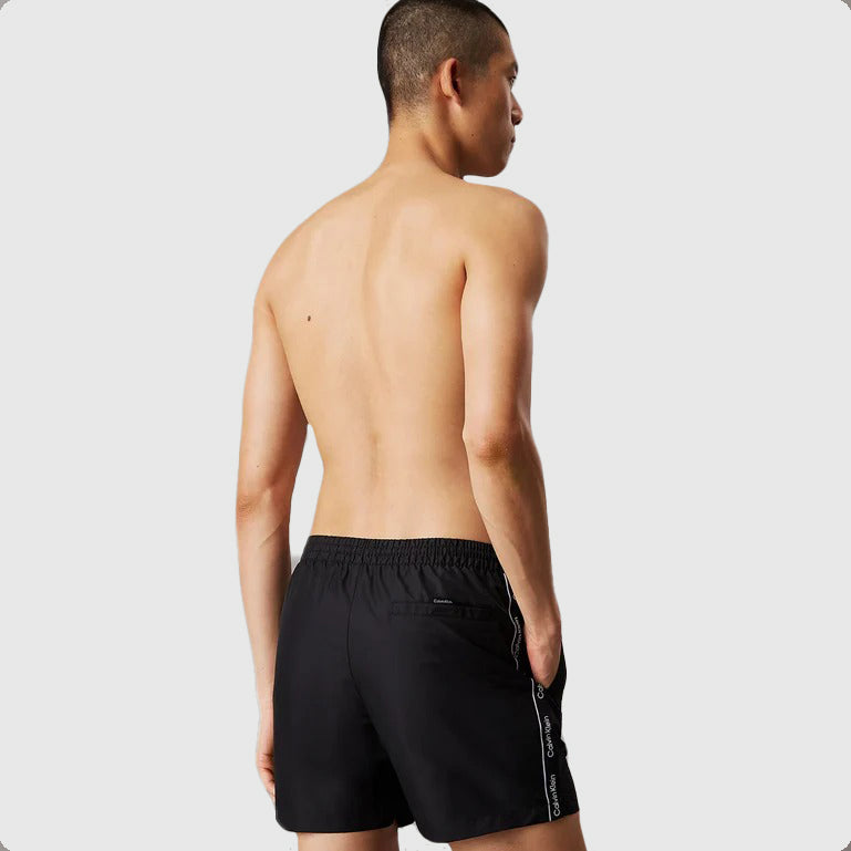 Drawstring Swim Shorts - Black