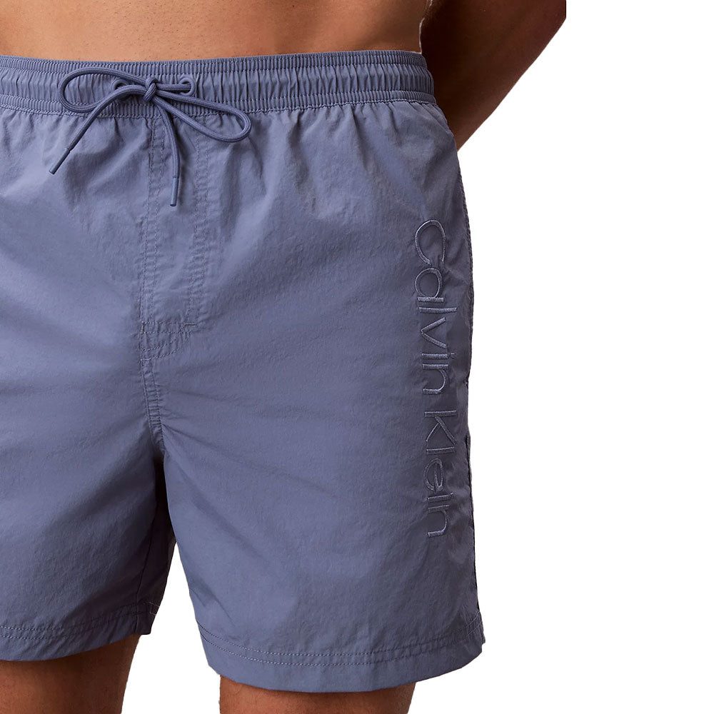 Medium Drawstring Swim Short - Blue Grey