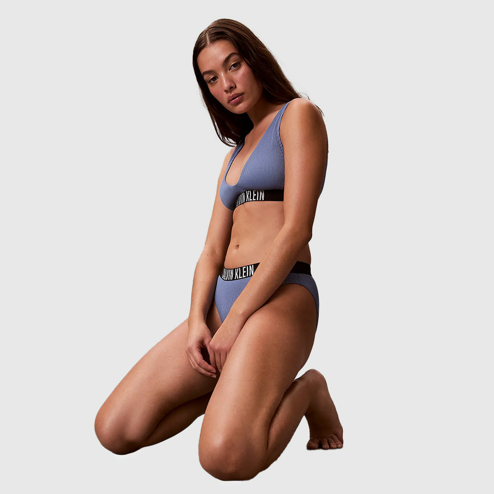 Bralette Bikini Top - Blue Grey