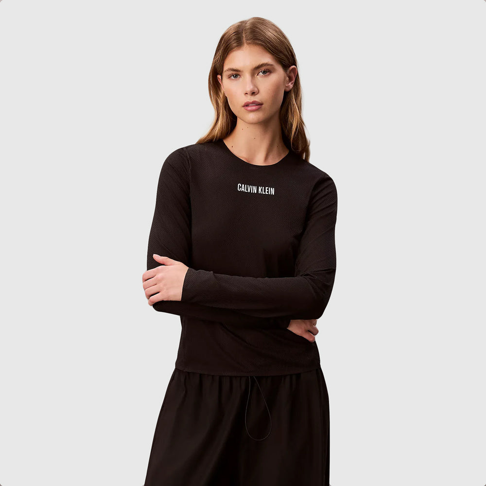 Calvin Klein Performance Intense Power Long Sleeve - Black |ThirdBaseUrban
