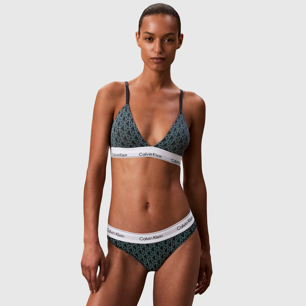 Lightly Lined Bralette - Blue Multi