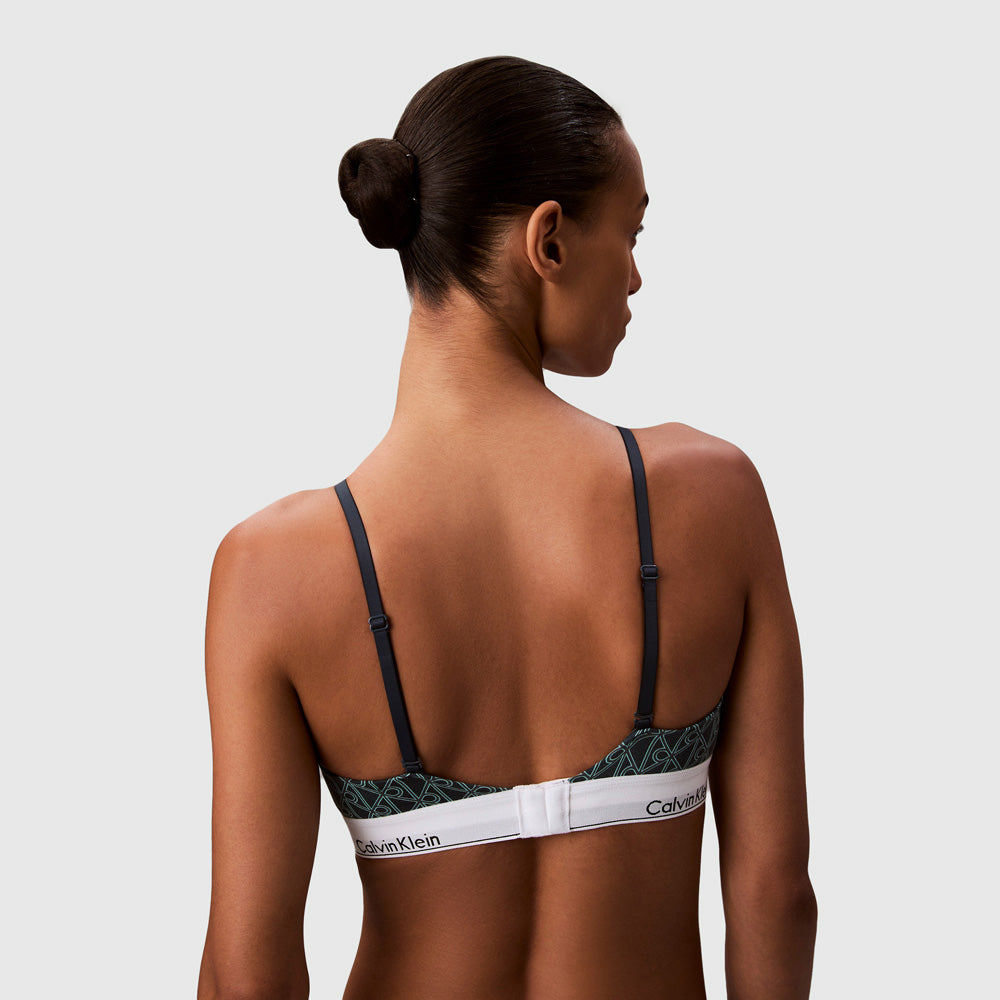 Lightly Lined Bralette - Blue Multi