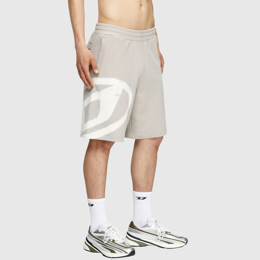 Diesel P-Crow-Bleach Shorts - Light Grey |ThirdBaseUrban