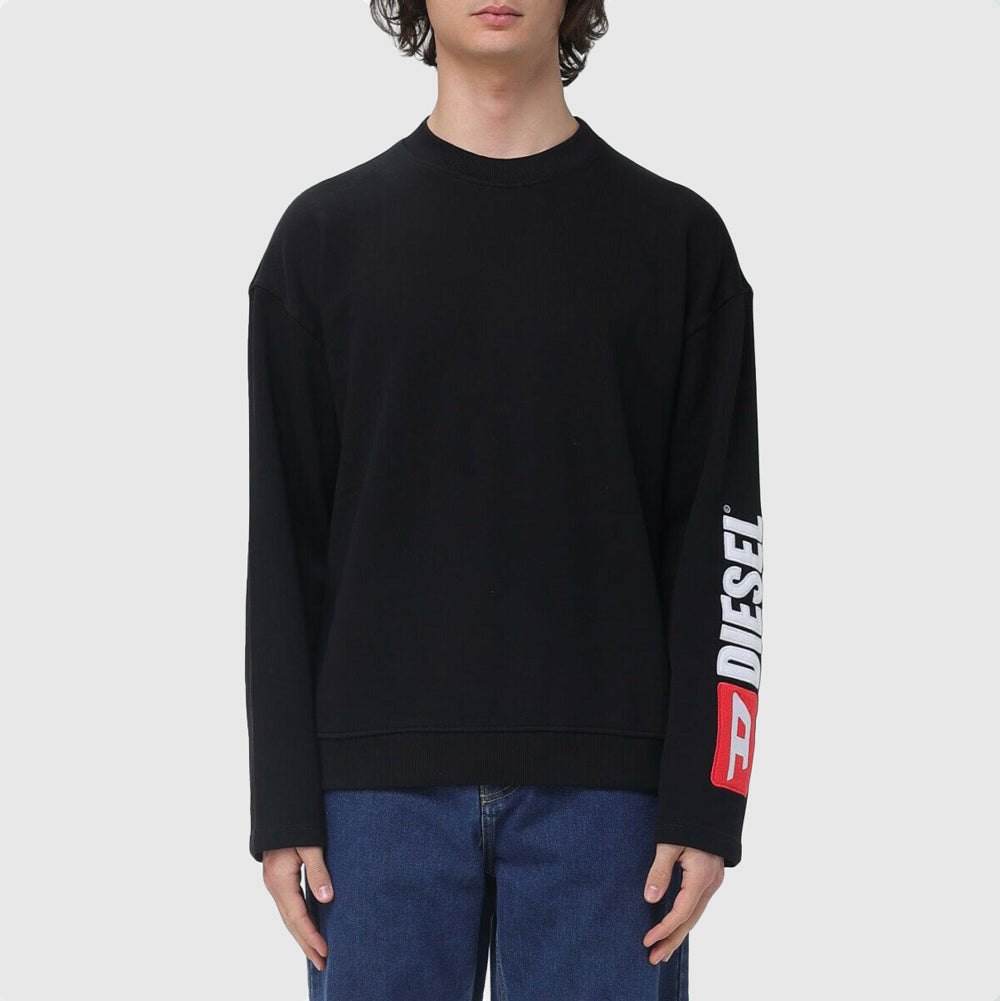 Diesel S-Boxt-Nc-Div Sweater - Black |ThirdBaseUrban