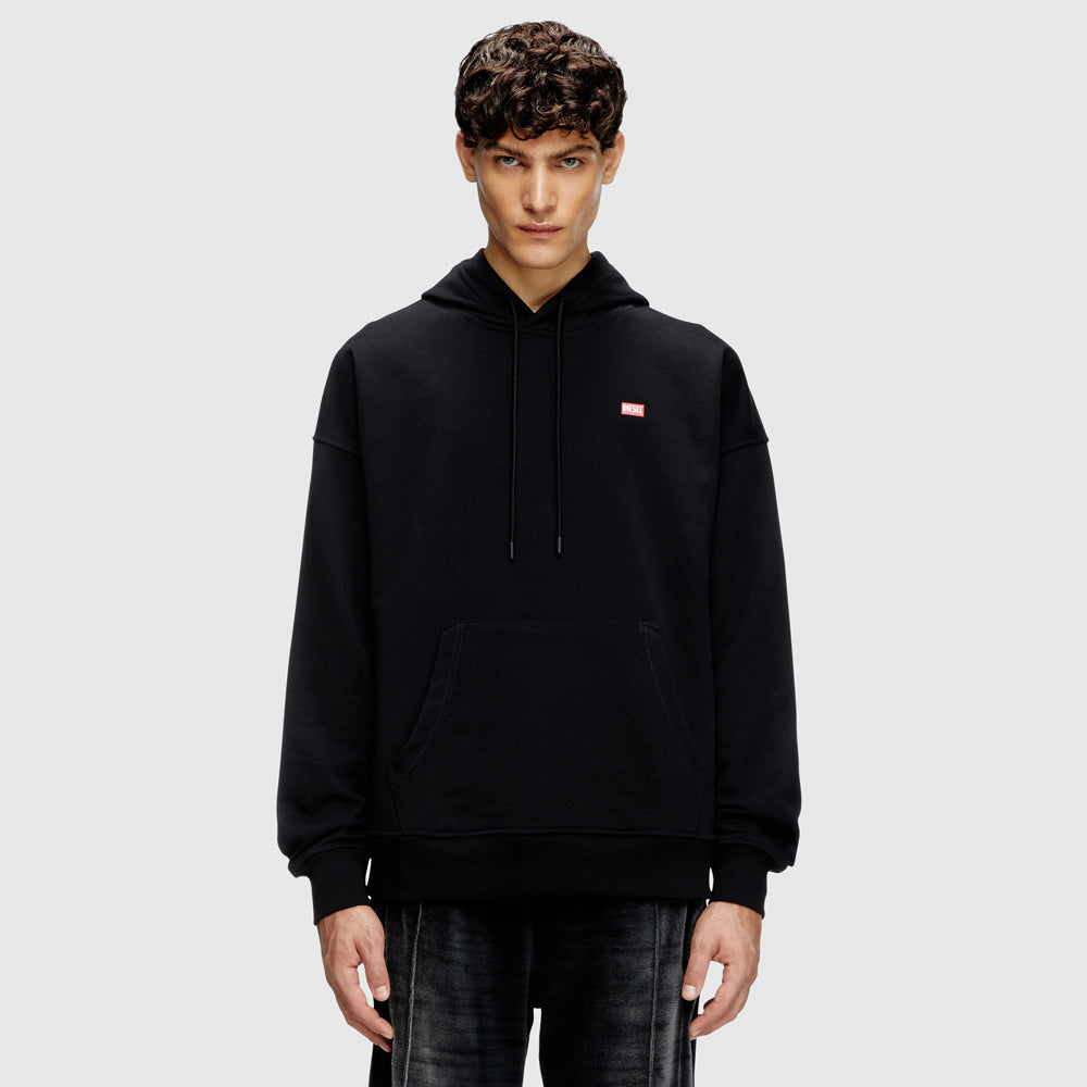 Diesel S-Rob-Hood-R1 Sweat Top - Black |ThirdBaseUrban