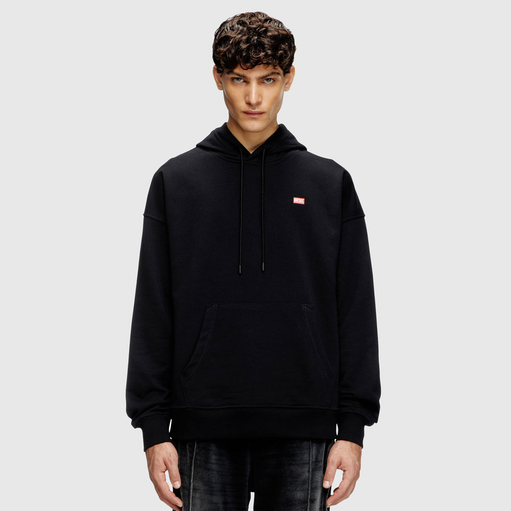 Diesel S-Rob-Hood-R1 Sweat Top - Black |ThirdBaseUrban